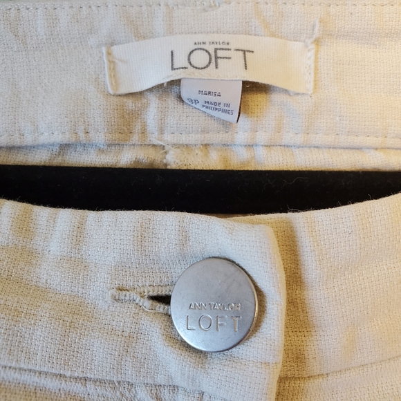 LOFT Marisa linen-cotton blend capris - Picture 3 of 3